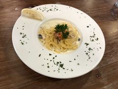 蟹肉熏三文鱼奶油意面-布鲁豪斯亲子欢乐家庭餐厅