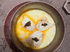 鱼子酱蒸蛋白蟹钳-新光酒家·河豚·海鲜·蟹料理(浦东店)