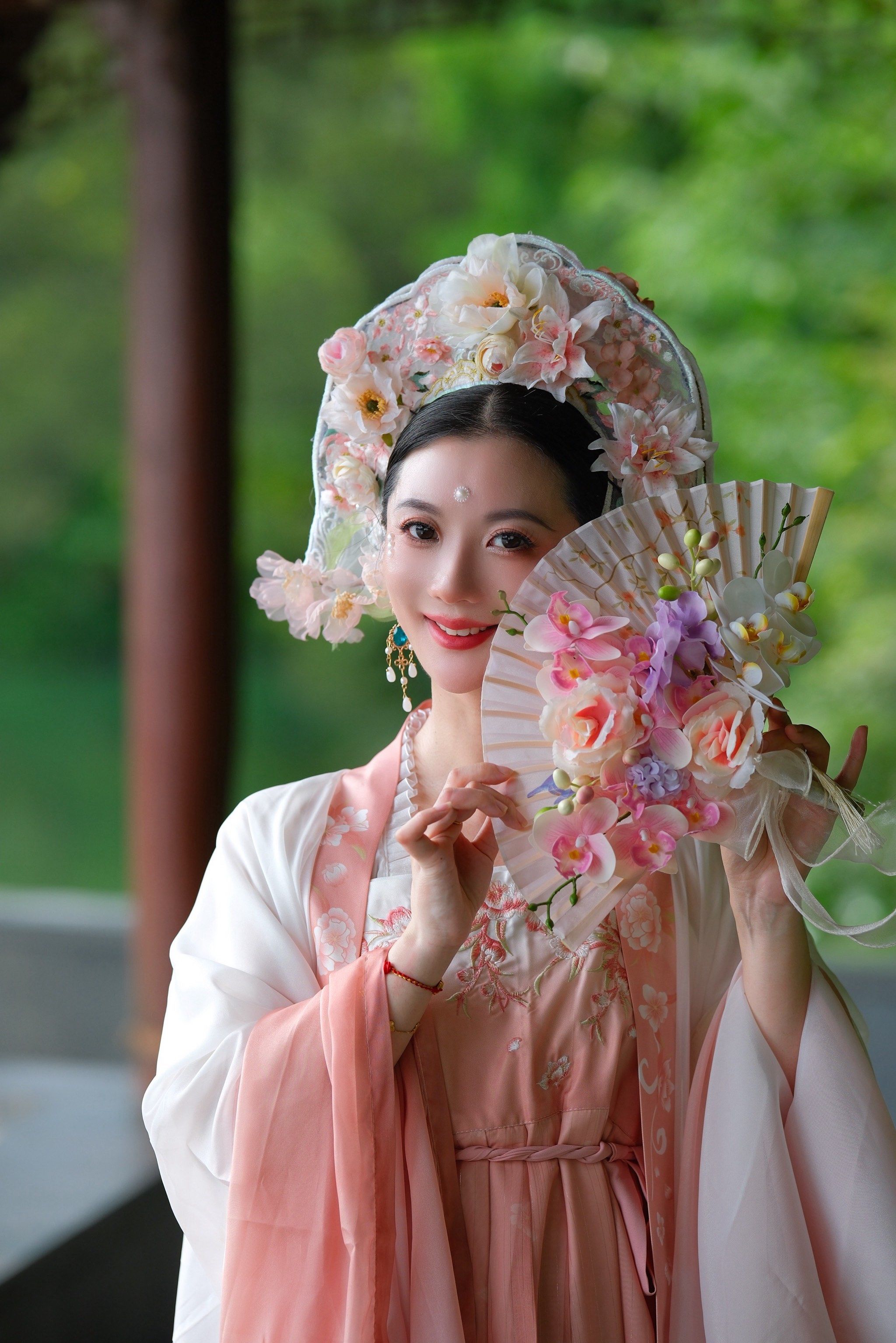 汉服之美 温婉如画簪花造型