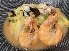青虾夷贝炖白菜-小镇大厨新概念复合中餐厅(万达广场大连高新店)
