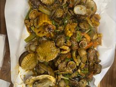 -东来菜馆•手抓海鲜家常菜•海鲜锅贴(鸽子窝店)
