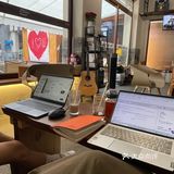 一家装潢很是吸引人的小咖啡店☕️满满的露营风