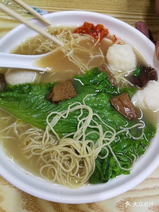 张记竹升面(桂林路店)牛杂鱼丸面图片 第2张