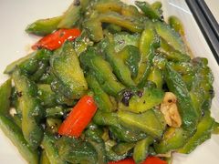 蒜头豆豉炒雷公凿凉瓜-德云居
