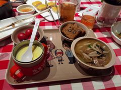 蘑菇莜面鱼鱼儿童餐-西贝(宝乐汇店)
