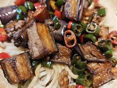 小炒茄子拌面-三晋老田饸饹面(中大街店)