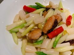 羊肚菌酿虾滑炒藕尖-榕意·川味之美(深业上城店)