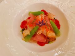 老虎虾日本蜜柑鲷配酸辣啫喱-福楼法餐厅FLO