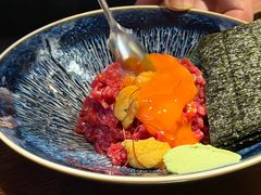 生牛肉拌海胆-九州酒场ひこぞう(1号店)