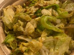 油渣炒牛心菜-眉州东坡(华联万柳店)