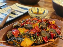 紫苏薯块佐牛肉干-小食院简餐厅