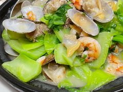 三鲜芥菜煲-大厝宅海鲜馆