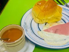 火腿煎蛋-胜利茶餐室