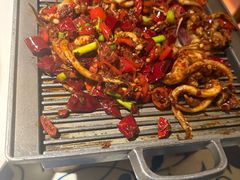 铁板香辣鱿鱼-绿茶餐厅(布吉万象汇店)