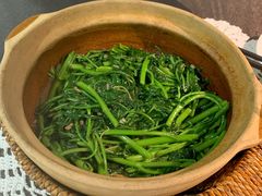 啫啫虾酱空心菜-熠盛粤味(永康路店)
