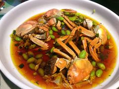 螃蟹毛豆-得意楼蒸菜馆