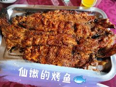 烤虹鳟鱼-途肴·老农饭庄(百里峡店)