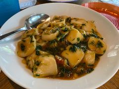 荠菜蟹股炒年糕-宁波柏悦酒店·钱湖渔港