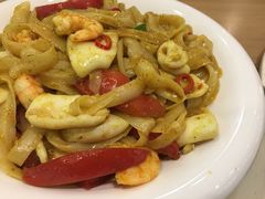 风味咖喱海鲜面-台北楚楚园馅饼粥(虹桥南丰城店)