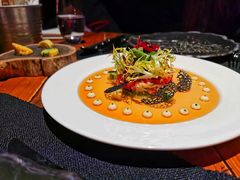 阿拉斯加帝王蟹配龙虾汤啫喱-AZUL by FUEL蓝色·法式酒馆(琶醍店)