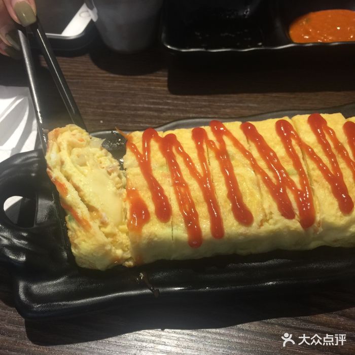 喵呜屋炭火烤肉(第吾大道店)-芝士鸡蛋卷-菜-芝士