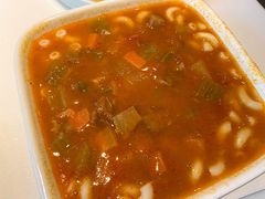 鲜茄牛腩粒汤通心粉-新旺茶餐厅·早餐·夜宵(仙霞店)