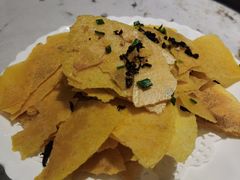 玉米片炒干菜-洪福饭店·十八年老店