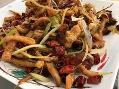 干煸鱿鱼-北戴河庆山饭店·海鲜砂锅粥(北戴河黑石路店)