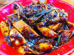 魚排炒全菜-辣风芹酱香米粉(百商店)