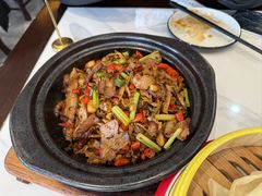 烟笋炒腊肉-梅利汴京烤鸭•开封豫菜地标店(晋安路店)