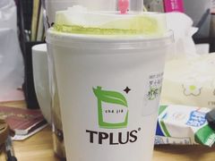 中杯抹茶芝士玛奇朵-TPLUS茶家(上海商城南京西路店)