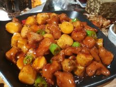 -东来菜馆•手抓海鲜家常菜•海鲜锅贴(鸽子窝店)