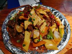 铁板菌香牛肉-塔里木新疆饭店(新北万达店)