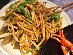 馓子拌皮蛋-巴厘龙虾·榜首油焖大虾(旗舰店·万松园)