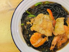 海鲜墨鱼面-Dreamsalad梦想轻厨(健康轻食·减脂沙拉·意面·祖庙店)