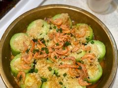 樱花虾蒜蓉蒸胜瓜-禾府酒家·传统广府味(番禺店)