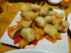 菠萝炒虾球-粤北餐馆
