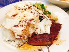 叉烧煎双蛋饭-兰芳园(上环店)