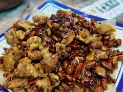 辣子鸡-廣九广味食堂-猪肚鸡火锅(曼哈顿店)