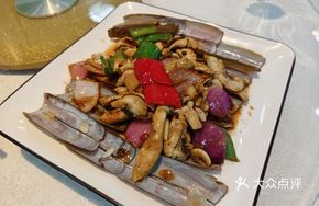 Sturgeon with Black Bean and Pepper Stir-fry