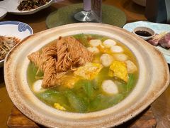 丝瓜鱼丸炖馓子-永安鱼庄·镇江菜(东吴路店)