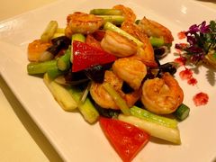 野菌炒凤尾虾-利苑酒家(合景国际金融广场店)