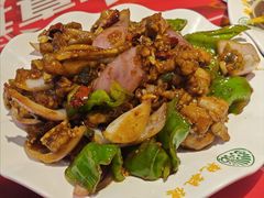 辣炒牛蛙-天津乾毓德饭庄·清真传统炒菜·海鲜烧烤(咸阳路店)