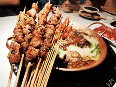 烤热气羊肉串-京韵胡同·酱香羊蝎子火锅涮肉(长寿路店)