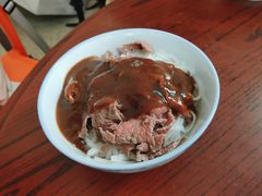 牛肉沙茶酱拌粿条-长平老姿娘夜粥(平东一街店)