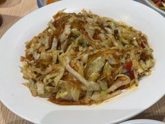 铁板包菜水晶粉-老边饺子馆(东单店)