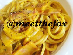 小南瓜奶油培根意面-长颈鹿咖啡(大学路店)