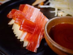 三年金钱火腿配大理手撕乳扇-泓0871臻选云南菜·味庄