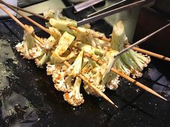 烤花菜-西街夜油条·麻团包乌饭