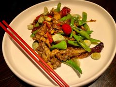 腊八蒜爆鸭肉-花家怡园